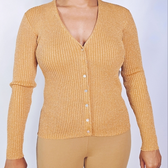 Metallic Cardigan Sweater - Picture 4 of 7